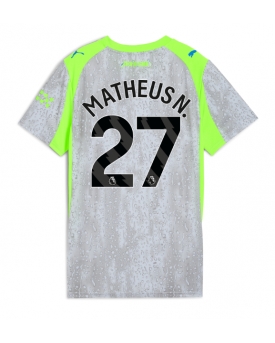 Billige Fotballdrakt Manchester City Matheus Nunes #27 Replika Tredjedrakt Dame 2025-26 Kortermet Billige Fotballdrakt Manchester City Matheus Nunes #27 Replika Tredjedrakt Dame 2025-26 Kortermet
